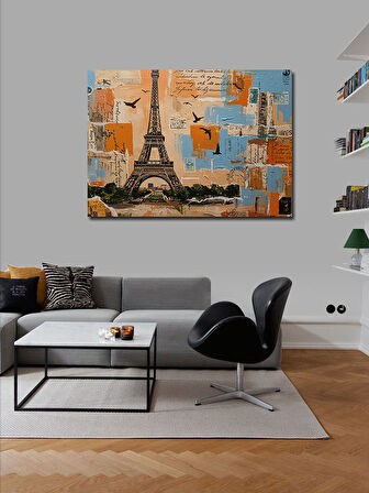 Kanvas Tablo Paris Ve Geometrik Sanat