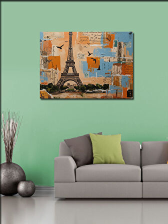 Kanvas Tablo Paris Ve Geometrik Sanat