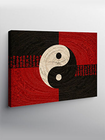 Kanvas Tablo Yin Ve Yang Dengesi