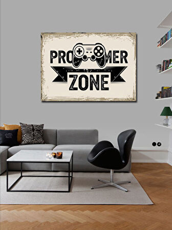 Kanvas Tablo Pro Gamer Zone: Oyun Teması