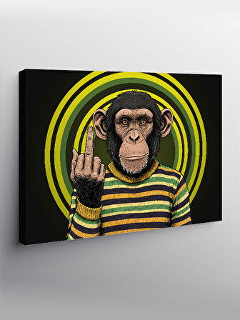 Kanvas Tablo Maymunun İsyanı: Çizgi Ve Mizah
