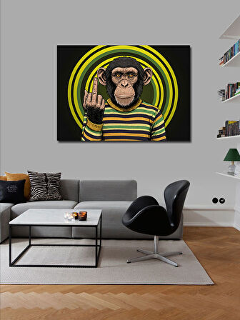 Kanvas Tablo Maymunun İsyanı: Çizgi Ve Mizah