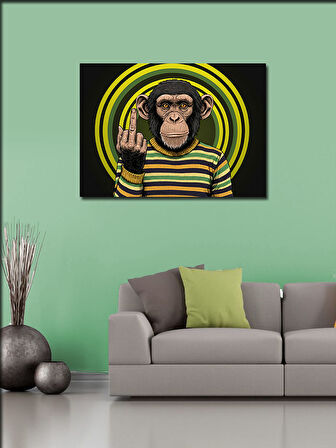 Kanvas Tablo Maymunun İsyanı: Çizgi Ve Mizah