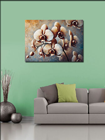 Kanvas Tablo Orkide Çiçeklerinin Zarafeti