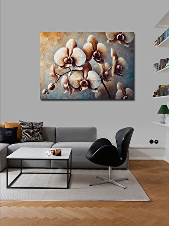 Kanvas Tablo Orkide Çiçeklerinin Zarafeti