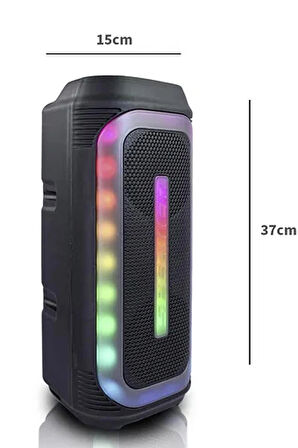 HOPARLÖR BÜYÜK BOY RGB BLUETOOTH LEDLİ  PARTİ HOPARLÖR YÜKSEK SES