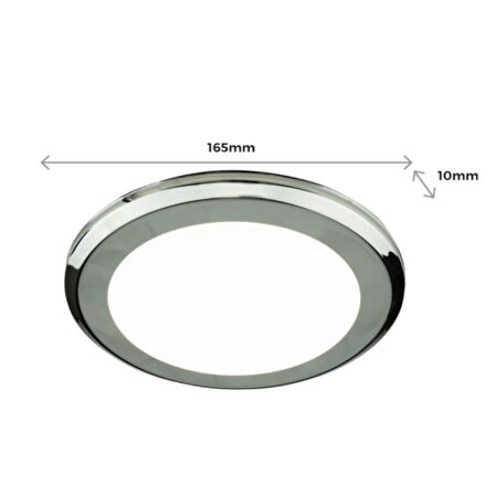 Westacc Tavan Aydınlatması 165 mm 4000 K Yatek Karavan Tekne