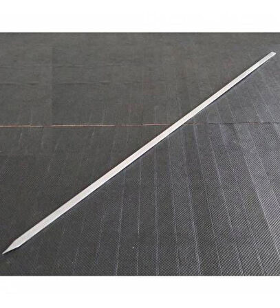 EKONOMİ DÜNYASI KROM İNCE YASSI ŞİŞ KUŞBAŞI ŞİŞİ 10 ADET UZUNLUK 45 CM ENİ 0.5CM KALINLIK 1.5 ML.