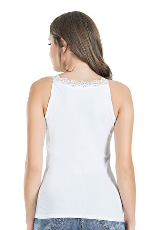 Sıfır Kol Dantelli Kadın Atlet 229