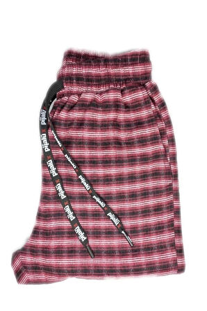 Pijalüx Erkek Kareli Poplin Cepli Alt Pijama