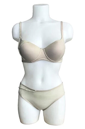 Night Flight Örgü Süslemeli Sütyen Takımı 2139