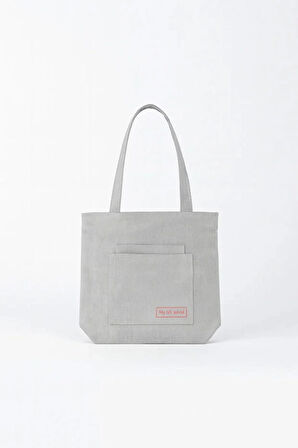 Çok Amaçlı Premium Tek Çıtlı Life Baskılı Siyah Orta Boy Kanvas El ve Omuz Çantası