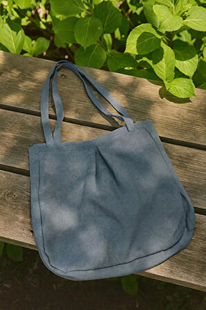 Koyu Gri Çok Amaçlı Premium Oversize Düz Orta Boy Kanvas Kadın El ve Omuz Çantası