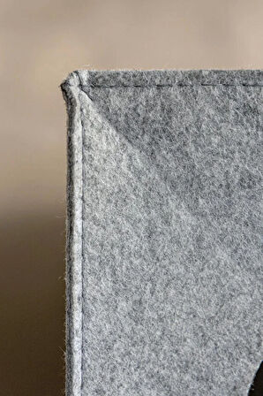 Keçe Kedi Yuvası Organizer Düzenleyici Katlanabilir Gri