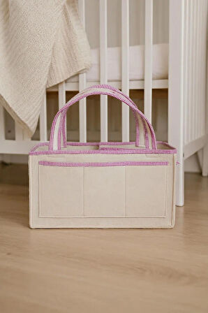 Anne Bebek Keçe Bakım Çantası Yenidoğan İçin Organizer Düzenleyici Çok Amaçlı