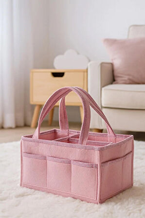 Anne Bebek Keçe Bakım Çantası Yenidoğan İçin Organizer Düzenleyici Çok Amaçlı