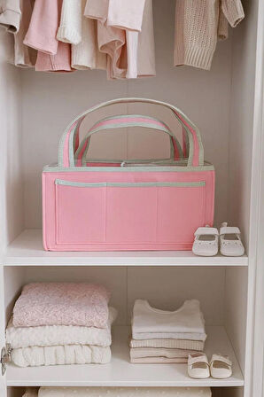 Anne Bebek Keçe Bakım Çantası Yenidoğan İçin Organizer Düzenleyici Çok Amaçlı