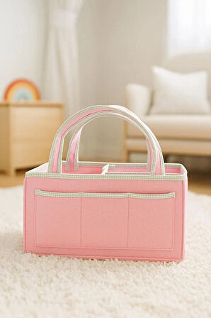 Anne Bebek Keçe Bakım Çantası Yenidoğan İçin Organizer Düzenleyici Çok Amaçlı