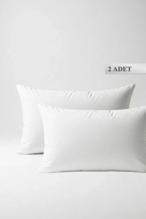 2 Adet 700 gr Elyaf Dolgulu Mikrofiber Yastık - Yıkanabilir & Nefes Alan 50 x 70 cm