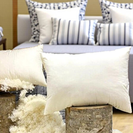 %100 Merinos Boncuk Kuzu Yünü Dolgulu Yastık 50 x 70 cm Ebat 1000 GR Orta Sertlik(KORUYUCU HEDİYELİ)