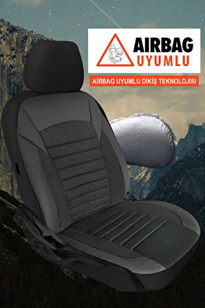 Dongfeng Pickup  Uyumlu 5 KOLTUK TAM SET MOCHA SERİSİ TAM SET TAY TÜYÜ OTO KOLTUK KILIFI FÜME