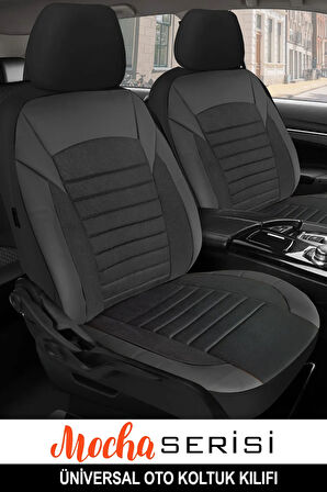 Jaguar Xk  Uyumlu 5 KOLTUK TAM SET MOCHA SERİSİ TAM SET TAY TÜYÜ OTO KOLTUK KILIFI FÜME