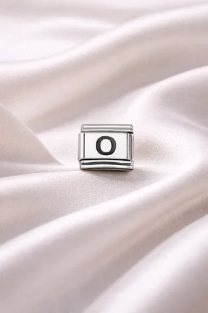 O Harf Charm | Çelik Bileklik Aksesuarı | Kişiye Özel Harf Modülü | Minimal & Zarif