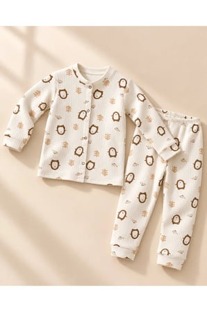 Kız Çocuk Pijama Takımı Penguen Desenli