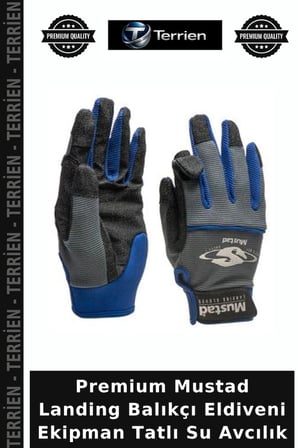 Premium Mustad Landing Balıkçı Eldiveni Ekipman Tatlı Su Avcılık