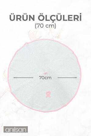 Askılı Mutfak Havlusu - 70 Cm Çapında Yuvarlak El Ve Yüz Havlusu (8 Renk)