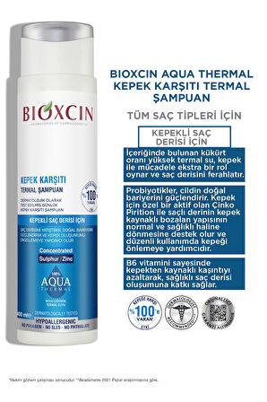 Aqua Thermal Kepeğe Karşı Etkili Şampuan 300 Ml 3 Lü SET