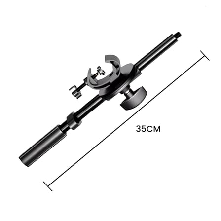 Microcase 35 cm Ayarlanabilir 1/4 Vida Uçlu Tripod Uzatma Kolu – Mikrofon Standı İçin Bağlantı Kelepçeli Boom Kolu - AL5901