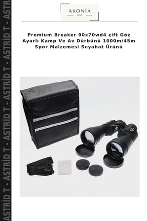 Premium Breaker 90x70wd4 çift Göz Ayarlı Kamp Ve Av Dürbünü 1000m/45m Spor Malzemesi Seyahat Ürünü