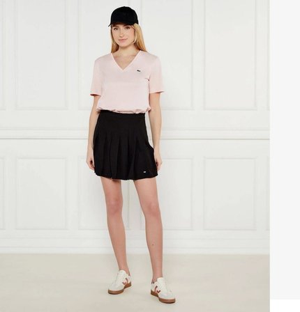 Lacoste V Yaka  Organik pamuk Bayan T-Shirt