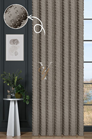 Linda Fon Perde V-6014 Taş