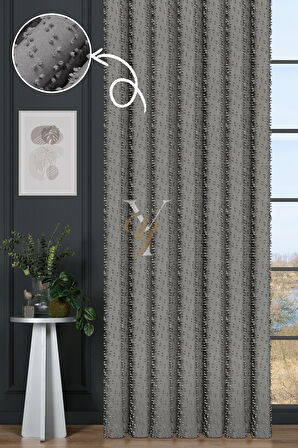 Linda Fon Perde V-6015 Gri