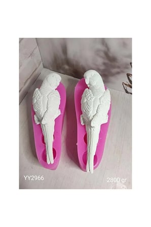 YY2966 papağan karşılıklı bakışan ikili takım, YY2457, silikon kalip tüm modeller