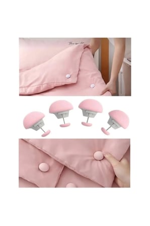 16 Adet Yorgan Nevresim Sabitleme Aparatı – Elastik Klipsli Yorgan Tutucu, Nevresim Klipsi, Duvet Clip, Bed Sheet Fastener