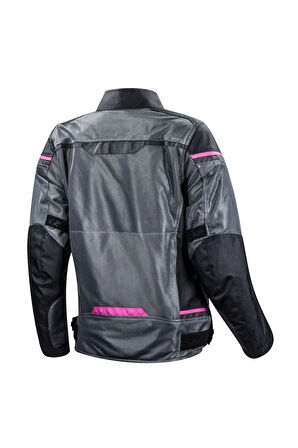 Ls2 Rıva Kadın Mont Siyah-gri-pembe Ceket Mont