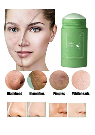 Beyazlatıcı Etkili Yeşil Çay Özlü Siyah Nokta Maskesi - Green Mask %100 Natural Tea Melao