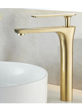 Çanak Lavabo Bataryası Mat Gold