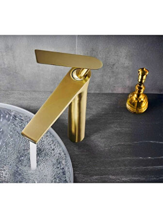 Çanak Lavabo Bataryası Mat Gold
