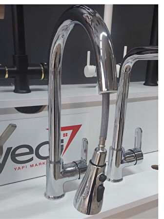 Spiralli Mutfak Bataryası-Krom