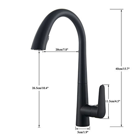 Gizli Spiralli Mutfak  Evye Bataryası İnox Mat Gümüş