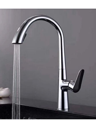 Gizli Spiralli Mutfak  Evye Bataryası Gümüş