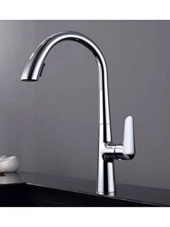 Gizli Spiralli Mutfak  Evye Bataryası Gümüş