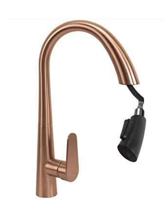 Gizli Spiralli Mutfak  Evye Bataryası Rose