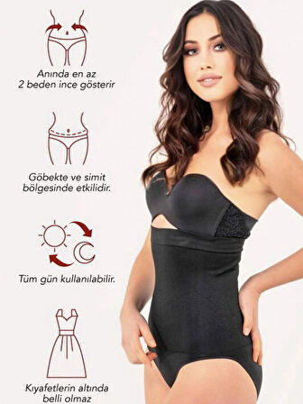 2’li slip korse toparlayıcı Ten-Siyah Toparlayıcı-sıkılaştırıcı-inceltici