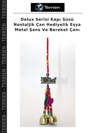 Delux Serisi Kapı Süsü Nostaljik Çan Hediyelik Eşya Metal Şans Ve Bereket Çanı