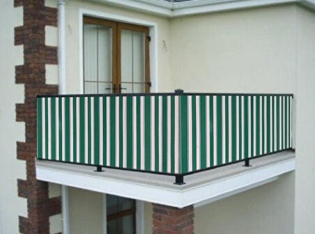 Ceylan Home Balkon Demiri Perdesi Kuş Gözü Yeşil 700x80